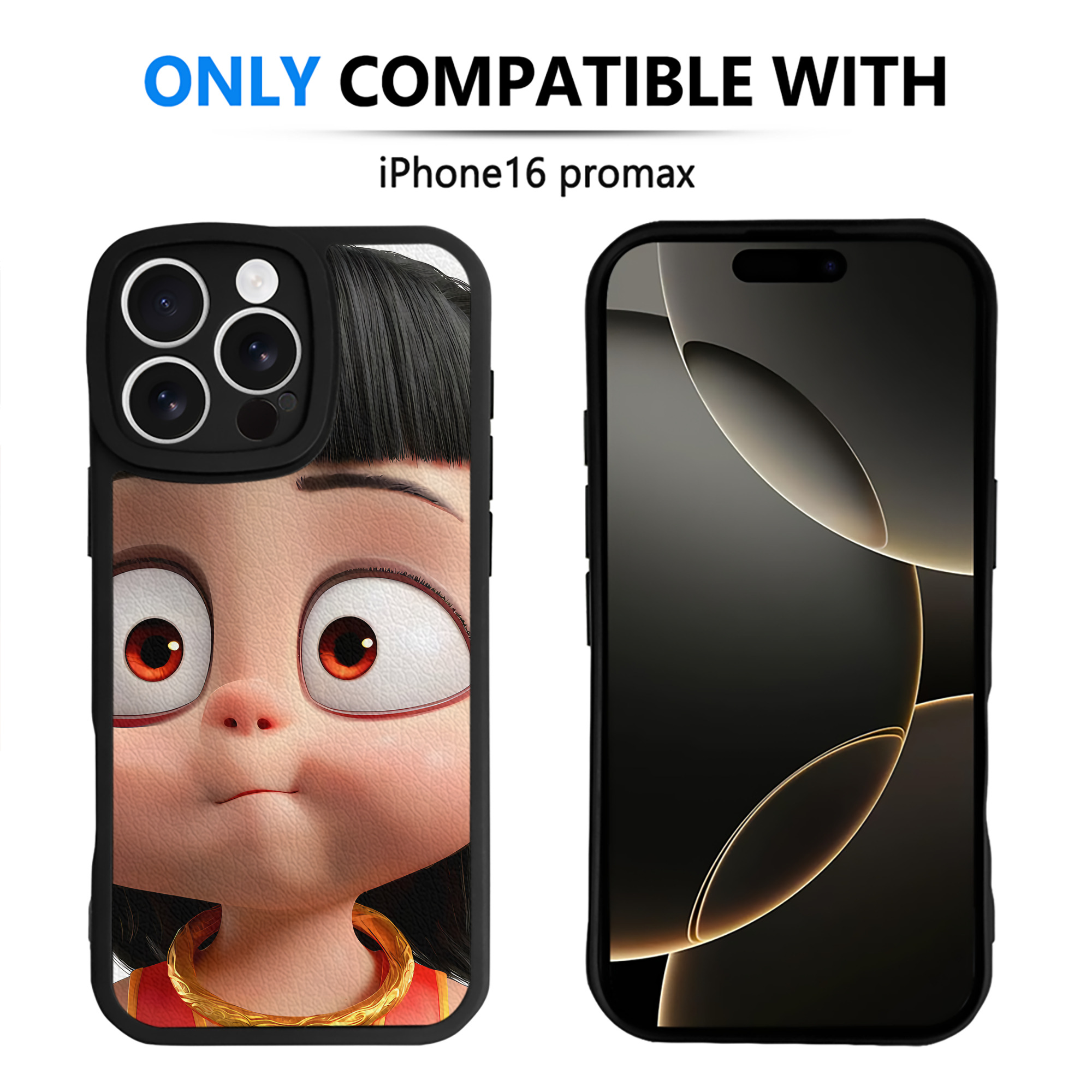 （画像用） Ne Zha 2 ナタ 魔童の大暴れ 【iPhone 16シリーズ対応】シリコンスマホケース（レザー調） 材質：シリコン
